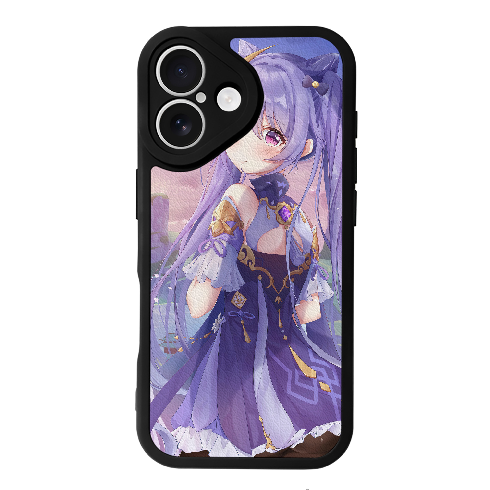 げんし神 genshin 【iPhone 16シリーズ対応】シリコンスマホケース（レザー調） 材質：シリコン